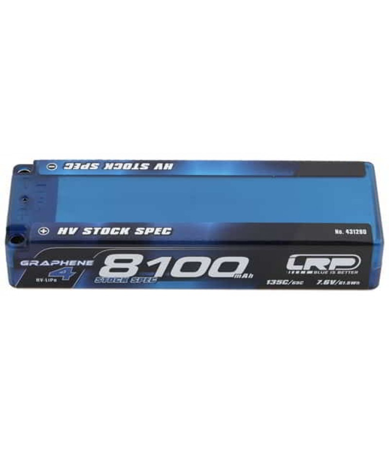 LRP 2S 135C Graphene-4 HV LiPo Battery (7.6V/8100mAh) (ROAR/EFRA Approved)