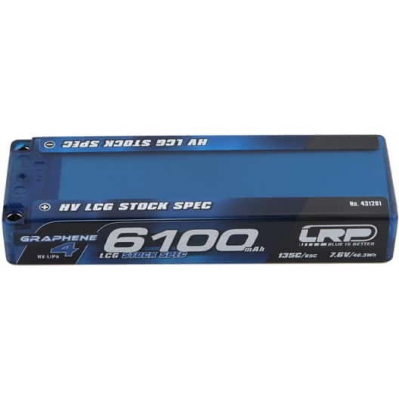 LRP 2S 135C LCG Graphene-4 HV LiPo Battery (7.6V/6100mAh) (ROAR/EFRA Approved)