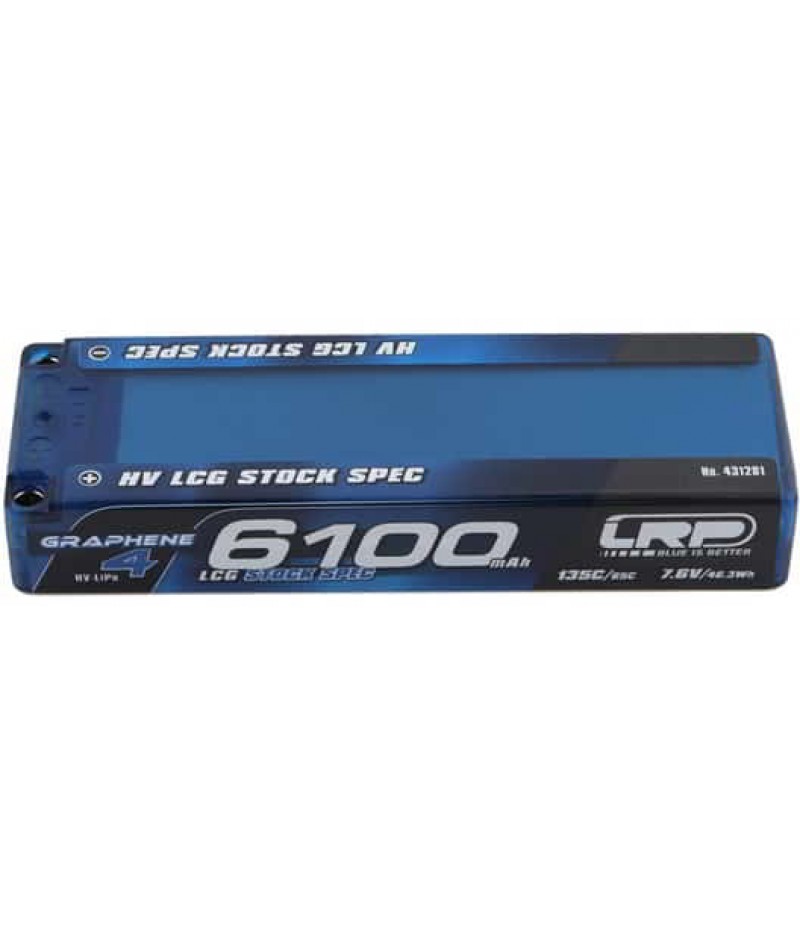 LRP 2S 135C LCG Graphene-4 HV LiPo Battery (7.6V/6100mAh) (ROAR/EFRA Approved)