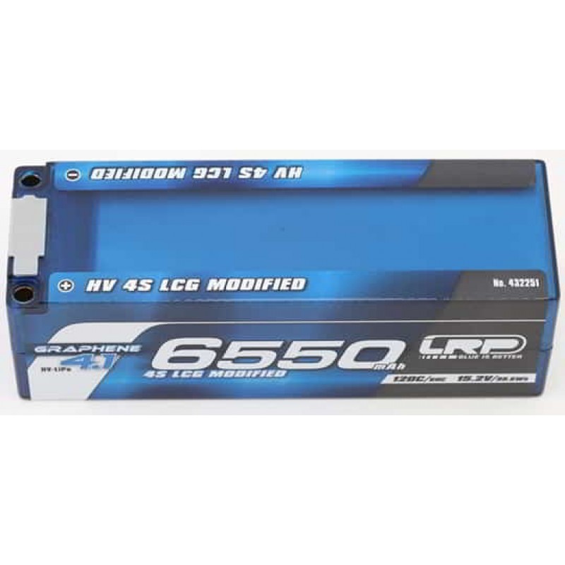 LRP 4S 60C Graphene HV LCG LiPo Battery (15.2V/6550mAh) w/5mm Connector (EFRA Approved)