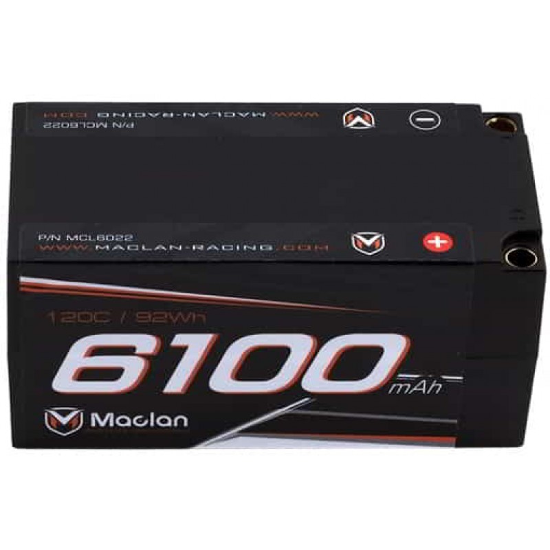 Maclan HV Graphene 4S Shorty LiPo Battery w/5mm Bullets (14.8V/6100mAh)