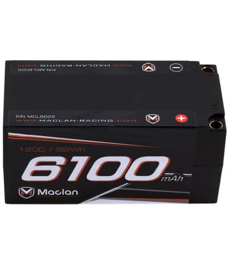 Maclan HV Graphene 4S Shorty LiPo Battery w/5mm Bullets (14.8V/6100mAh)