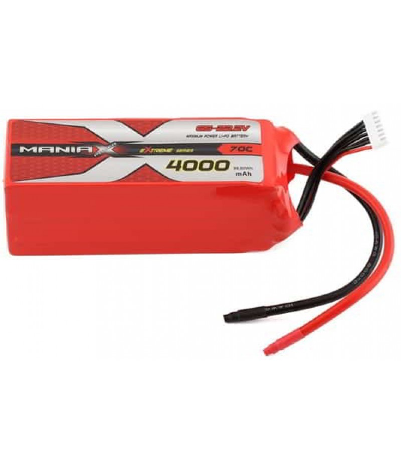 ManiaX 6S 70C LiPo Battery Pack (22.2V/4000mAh)