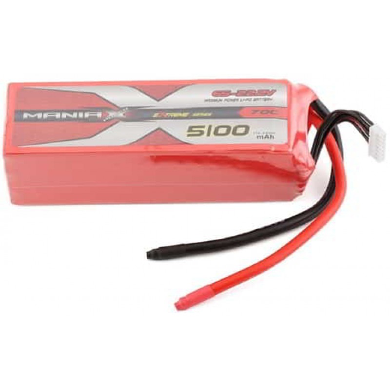 ManiaX 6S 70C LiPo Battery Pack (22.2V/5100mAh)