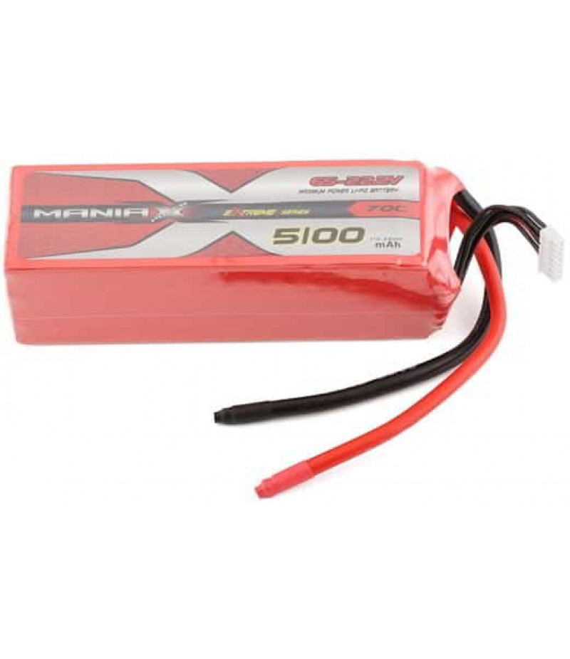 ManiaX 6S 70C LiPo Battery Pack (22.2V/5100mAh)