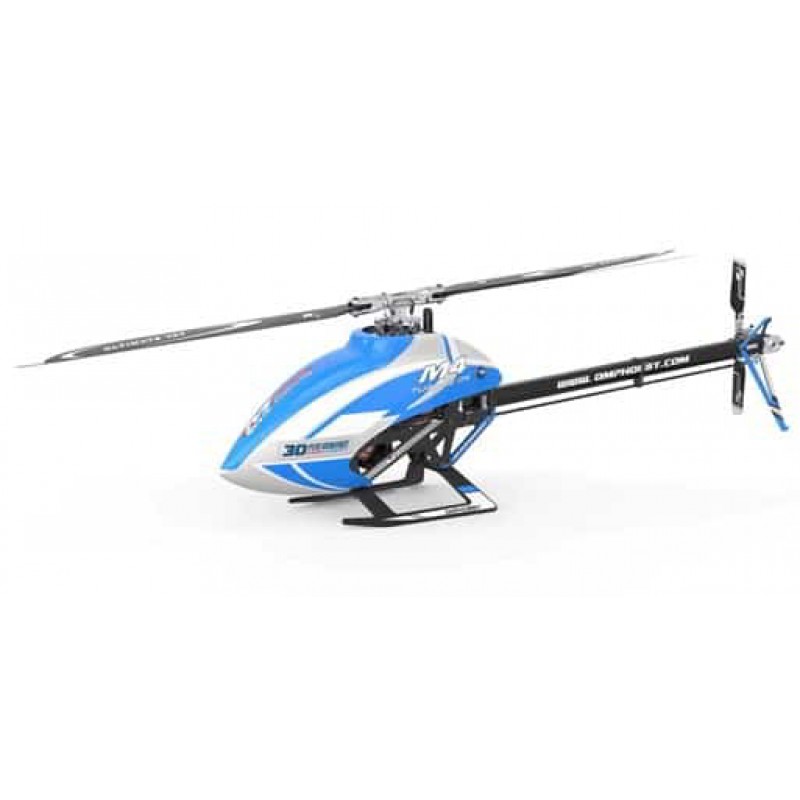 OMPHobby M4 Electric 380 Helicopter Kit (Blue) w/Motor