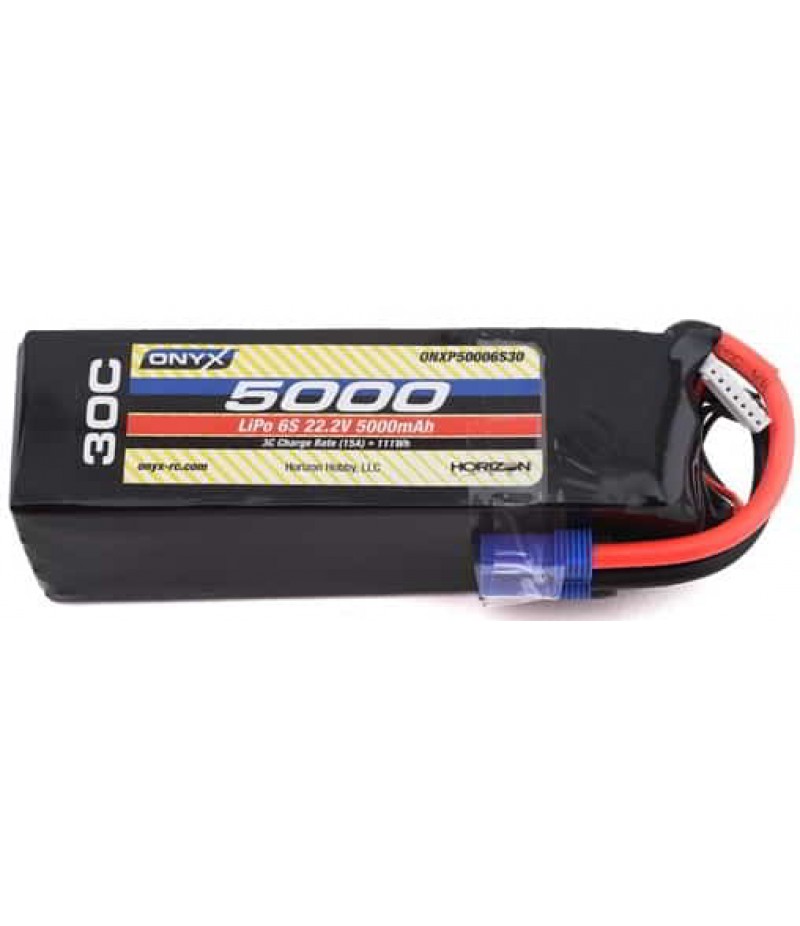 Onyx 5000mAh 6S 22.2V 30C LiPo EC5 Battery ONXP50006S30