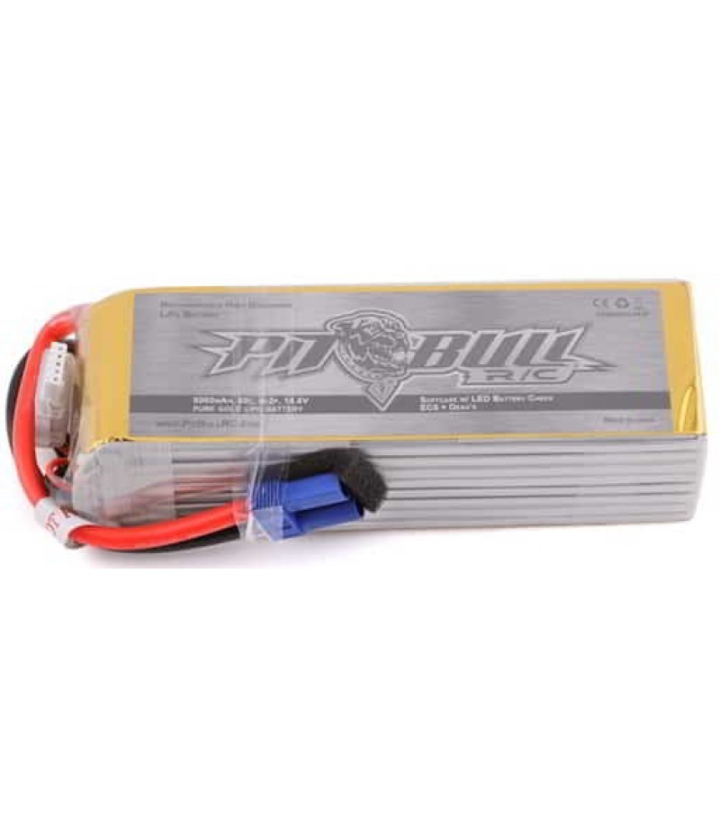 Pit Bull Tires Pure Gold 4S 80C Softcase LiPo Battery (14.8V/8000mAh) w/Battery Life Indicator & EC5 Connector