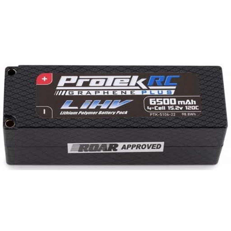 ProTek RC 4S 120C Low IR Si-Graphene + HV LiPo Battery (15.2V/6500mAh) w/5mm Connector (ROAR Approved)