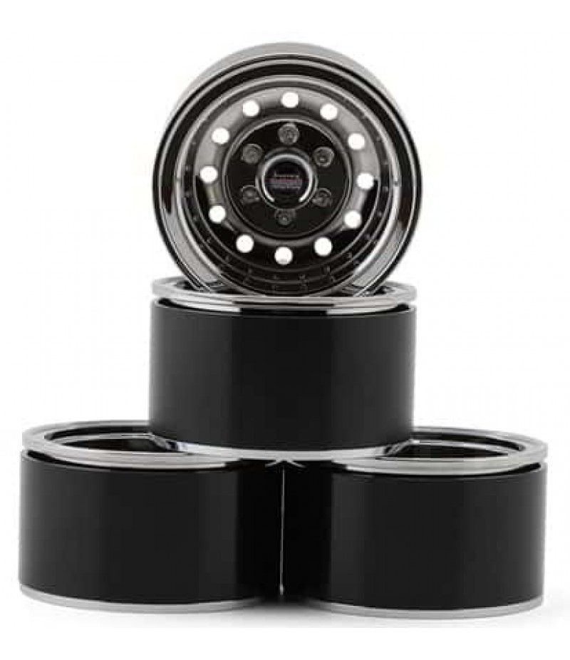 RC4WD American Racing 1.9" Outlaw II Deep Dish Beadlock Wheels (Chrome) (4)