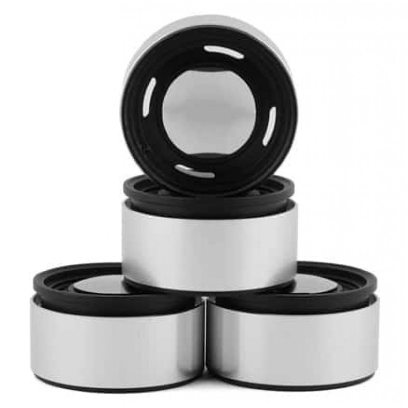 RC4WD Analog 1.9'' Aluminum CAP Wheels (Black)