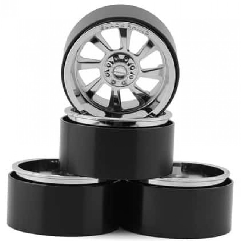 RC4WD Black Rhino 2.6" Blaster Forged Deep Dish Wheel Set (Chrome) (4) w/12mm Hex