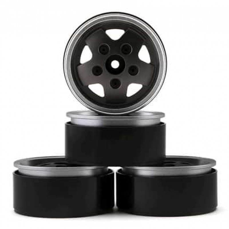 RC4WD CChand Dome Spoked 1.9" Classic Beadlock Wheels (Grey) (4)