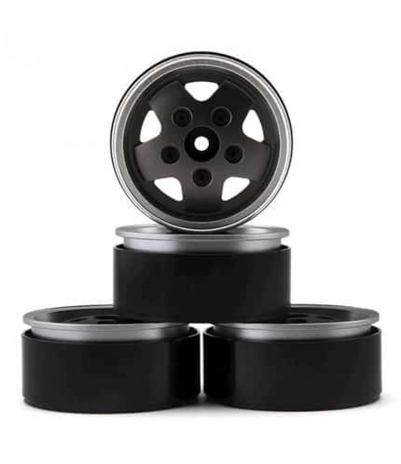 RC4WD CChand Dome Spoked 1.9" Classic Beadlock Wheels (Grey) (4)