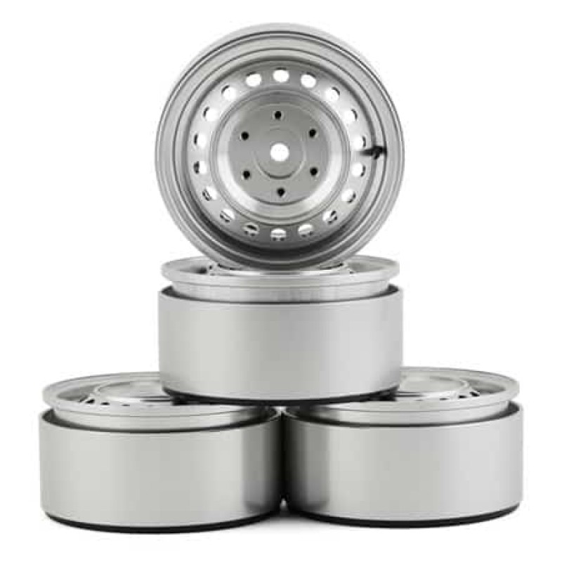 RC4WD CChand Rad 1.9" Aluminum Internal Beadlock Wheels (Silver) (4)