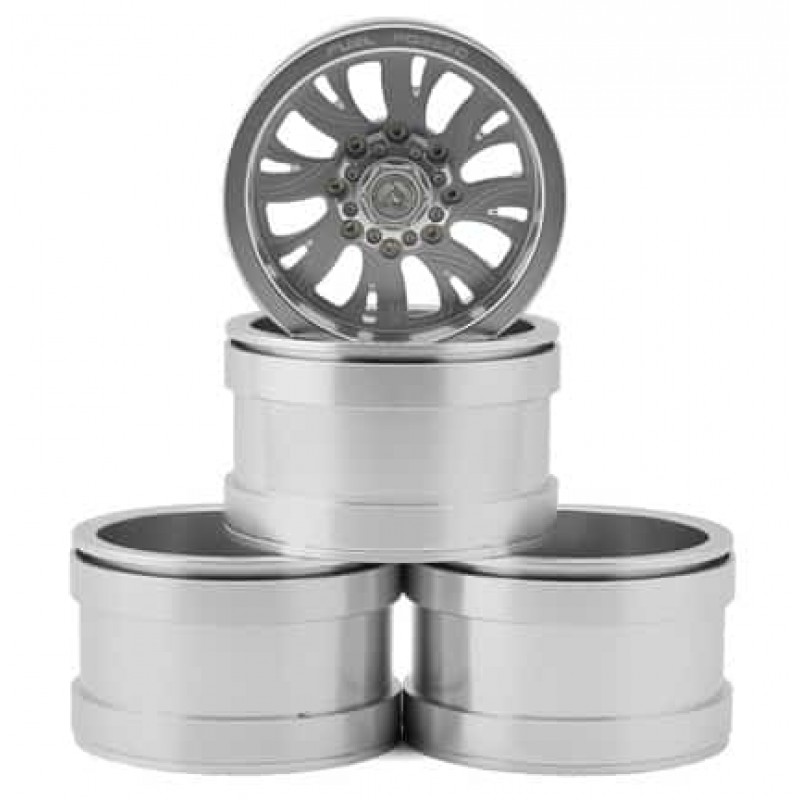 RC4WD Fuel Offroad FF41 8 Lug Deep Dish 2.2" Wheels (Silver) (4)