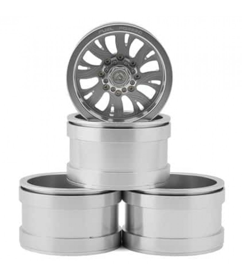 RC4WD Fuel Offroad FF41 8 Lug Deep Dish 2.2" Wheels (Silver) (4)