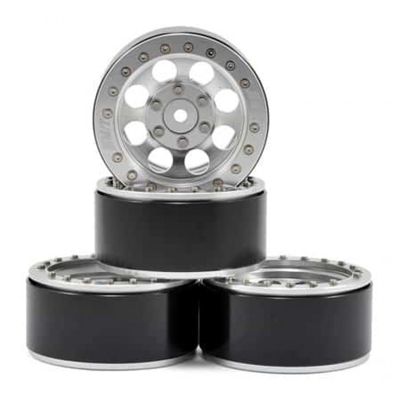 RC4WD M/T Classic Lock 1.9" Aluminum Beadlock Crawler Wheel (4) (Silver)