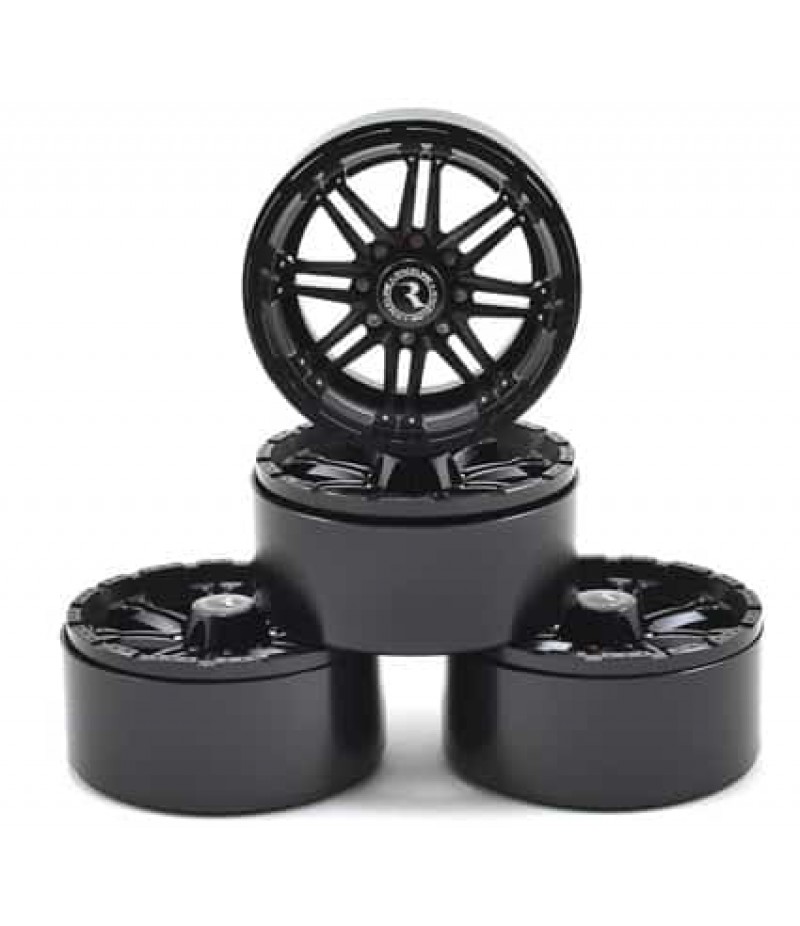 RC4WD Raceline Octane 2.2" Aluminum Beadlock Crawler Wheels (4) (Black)