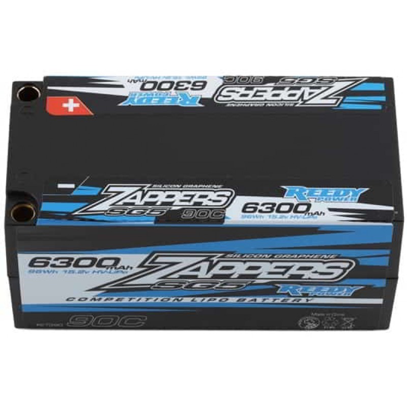 Reedy Zappers HV SG5 Shorty 90C LiPo Battery (15.2V/6300mAh) w/5mm Bullets