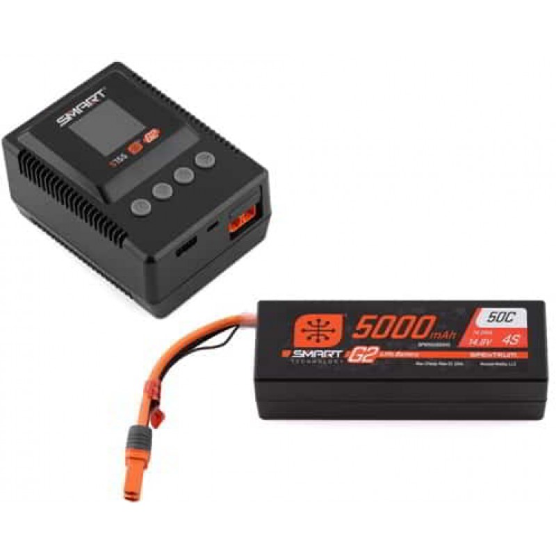 Spektrum RC Smart G2 PowerStage 4S Bundle w/4S Smart LiPo Battery (5000mAh)