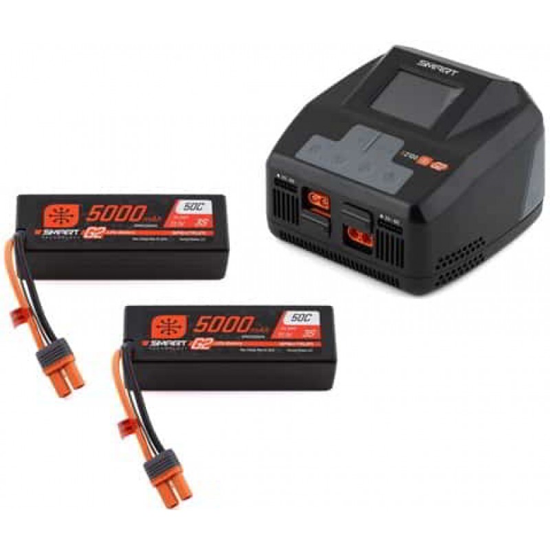 Spektrum RC Smart G2 PowerStage 6S Bundle w/Two 3S Smart LiPo Batteries (5000mAh)