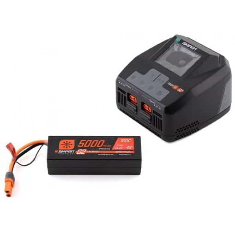 Spektrum RC Smart G2 PowerStage 8S Bundle w/Two 4S Smart LiPo Batteries (5000mAh)