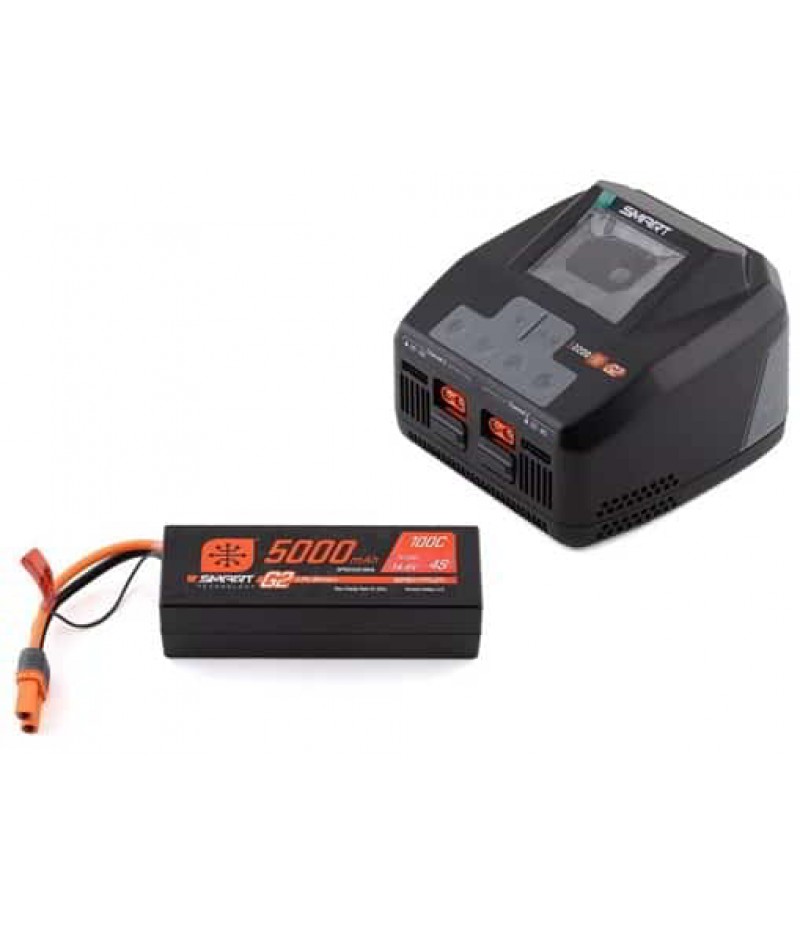 Spektrum RC Smart G2 PowerStage 8S Bundle w/Two 4S Smart LiPo Batteries (5000mAh)