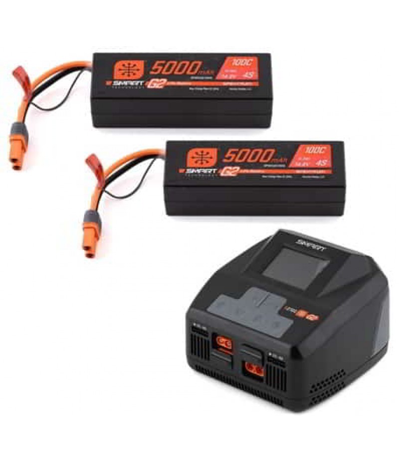 Spektrum RC Smart PowerStage 8S Surface Bundle w/2 Smart G2 4S 100C LiPo Battery (5000mAh) (IC5)