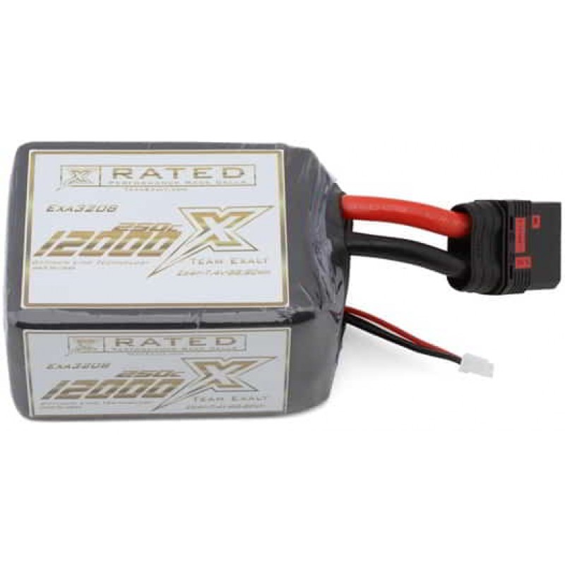 Team Exalt "X-Rated" Drag Race 2S 250C LiPo Battery (7.4V/12,000mAh) w/QS8 Connector