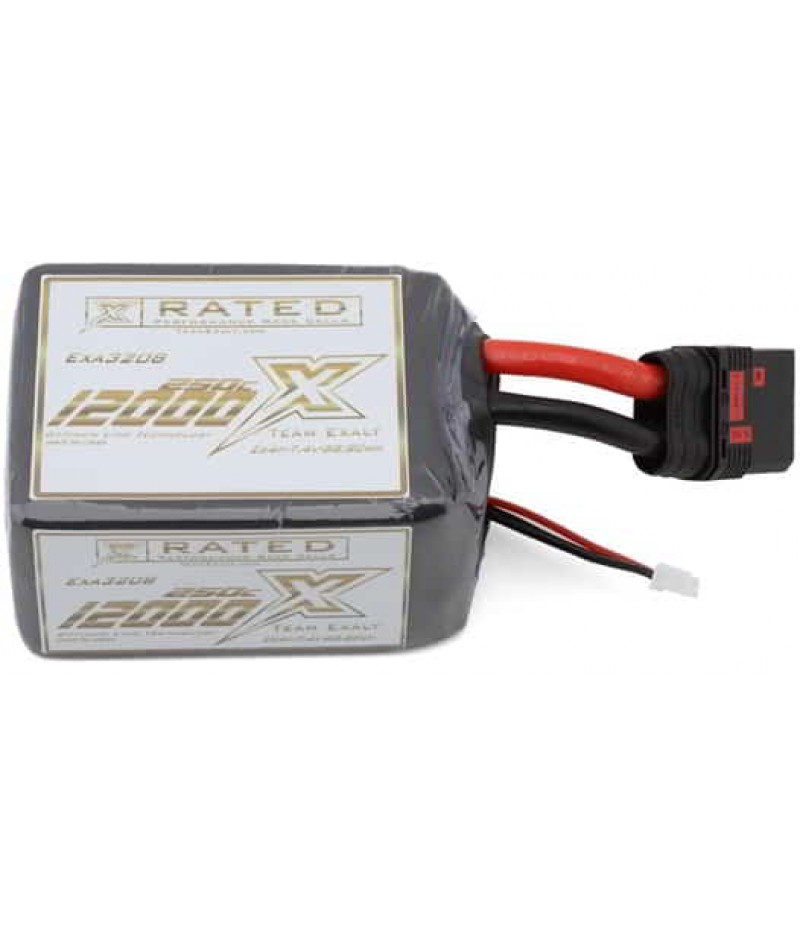 Team Exalt "X-Rated" Drag Race 2S 250C LiPo Battery (7.4V/12,000mAh) w/QS8 Connector