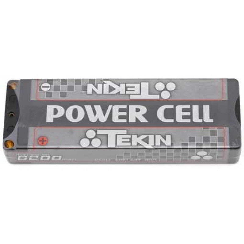 Tekin Titanium Power Cell 2S LCG Stick 160C LiPo Battery (7.4V/6200mAh) w/5mm Bullets