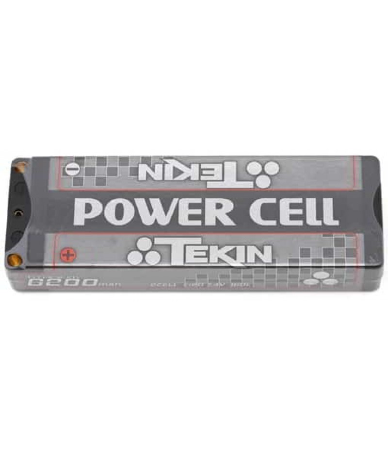 Tekin Titanium Power Cell 2S LCG Stick 160C LiPo Battery (7.4V/6200mAh) w/5mm Bullets