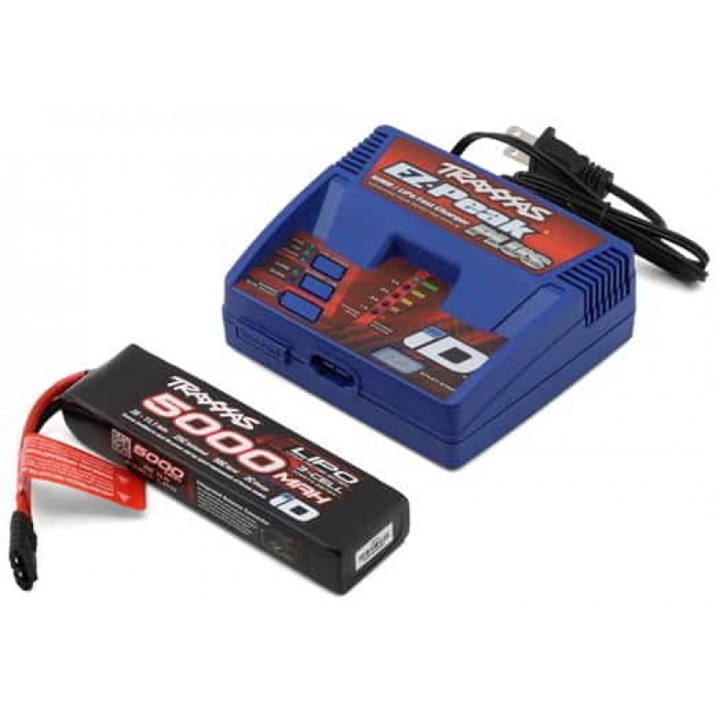 Traxxas 3S 25C LiPo Battery (11.1V/5000mAh) Completer Pack w/Traxxas ID EZ-Peak Charger