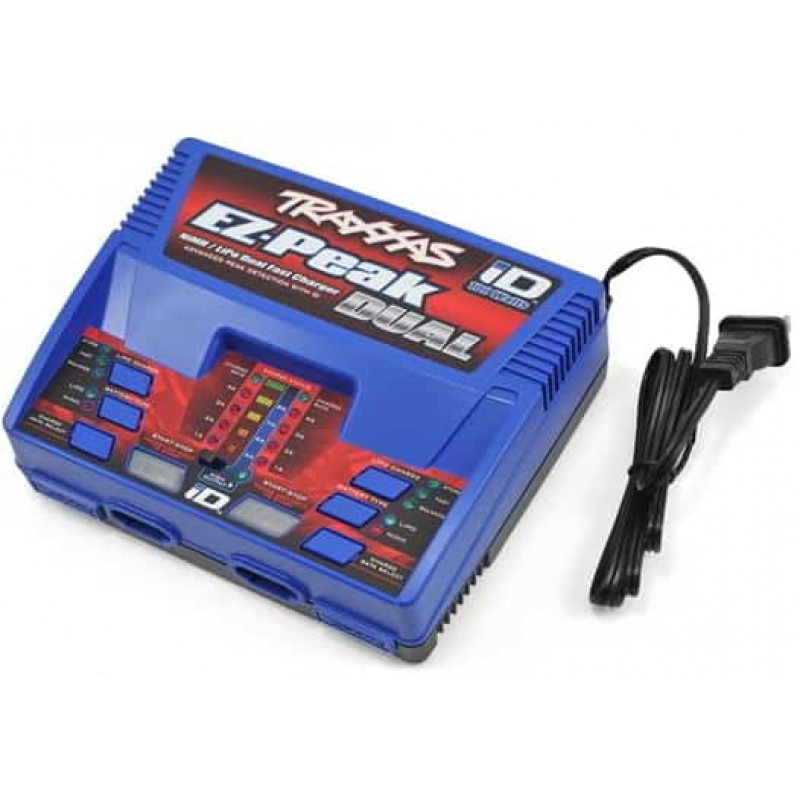 Traxxas EZ Peak Dual 8amp Charger iD Auto Battery Identification TRA2972