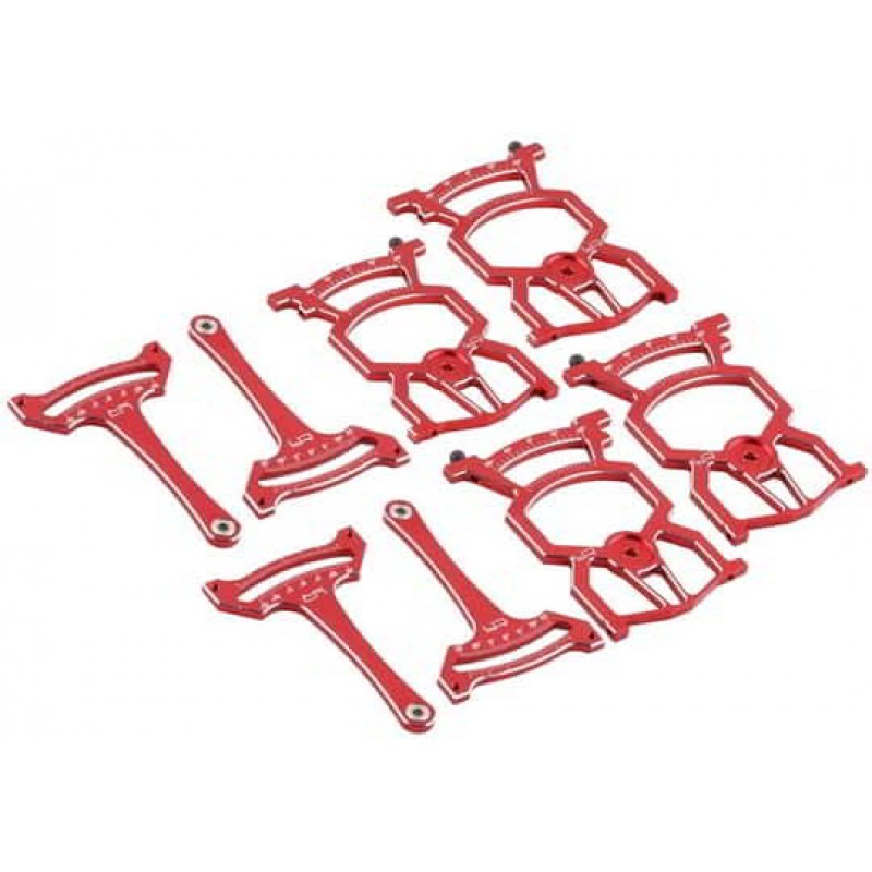 Yeah Racing 1/10 Aluminum Universal On Road Setup Station (Red) (V3)