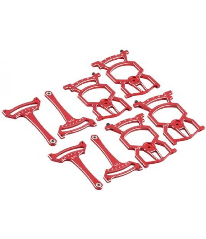 Yeah Racing 1/10 Aluminum Universal On Road Setup Station (Red) (V3)