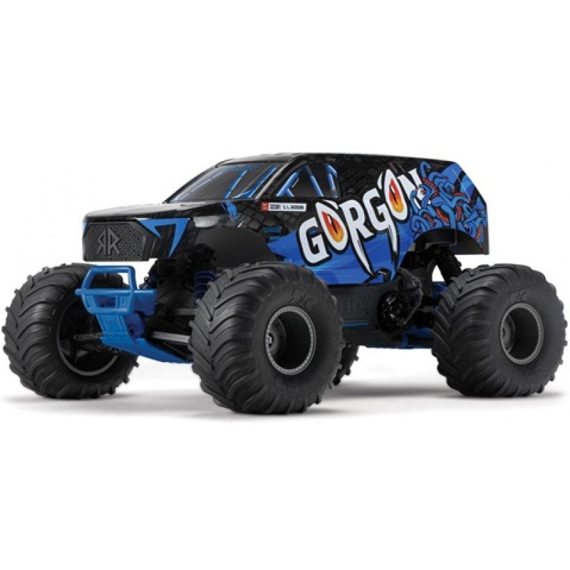 Arrma Gorgon 4X2 MEGA 550 Brushed 1/10 Monster Truck RTR (Blue) w/SLT2 2.4GHz Radio