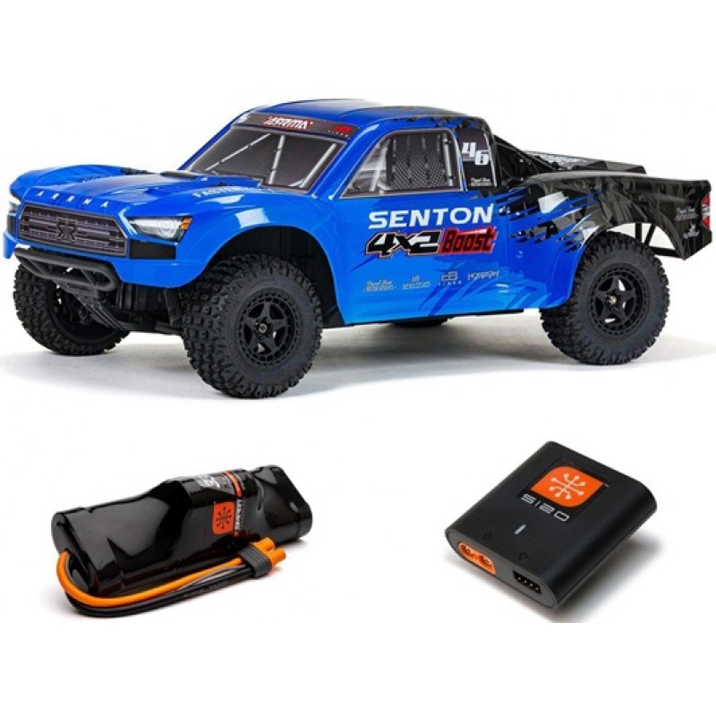 Arrma Senton 4X2 BOOST 1/10 Electric RTR Short Course Truck (Blue) w/SLT2 2.4GHz Radio, Battery & Charger