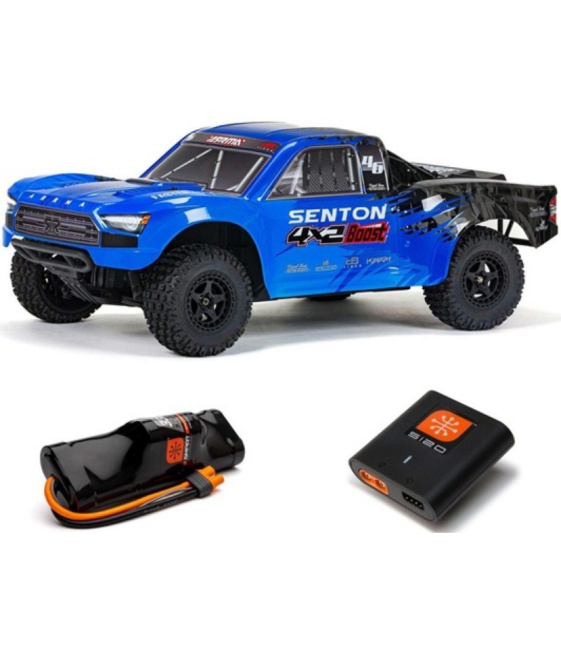 Arrma Senton 4X2 BOOST 1/10 Electric RTR Short Course Truck (Blue) w/SLT2 2.4GHz Radio, Battery & Charger