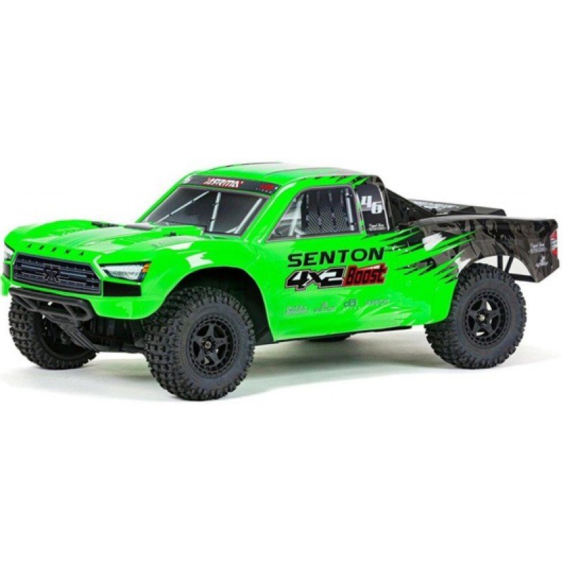 Arrma Senton 4X2 BOOST 1/10 Electric RTR Short Course Truck (Green) w/SLT2 2.4GHz Radio