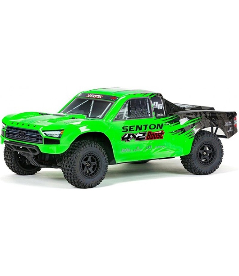 Arrma Senton 4X2 BOOST 1/10 Electric RTR Short Course Truck (Green) w/SLT2 2.4GHz Radio