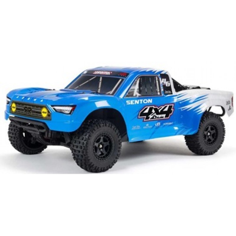 Arrma Senton 4X4 MEGA 550 1/10 RTR Short Course Truck (Blue) w/Spektrum SLT3 2.4GHz Radio