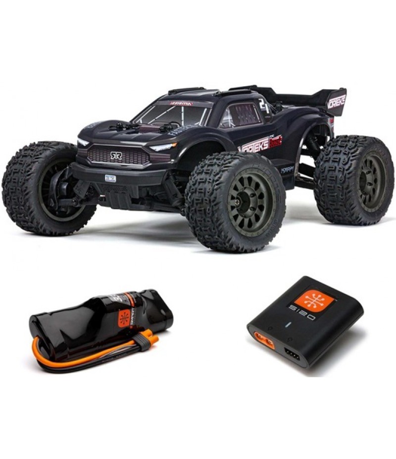 Arrma Vorteks 4X2 BOOST 1/10 Electric RTR Stadium Truck (Gun Metal) w/SLT2 2.4GHz Radio, Battery & Charger