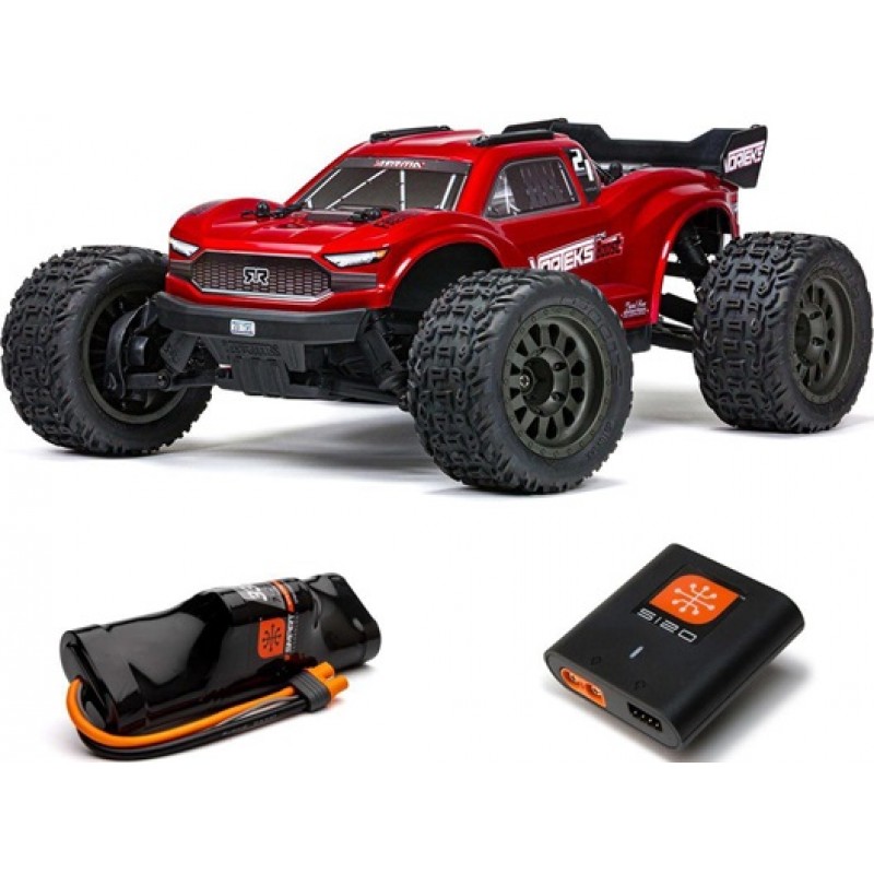 Arrma Vorteks 4X2 BOOST 1/10 Electric RTR Stadium Truck (Red) w/SLT2 2.4GHz Radio, Battery & Charger