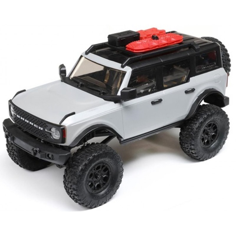 Axial SCX24 2021 Ford Bronco Hard Body 1/24 4WD RTR Scale Mini Crawler (Grey) w/2.4GHz Radio