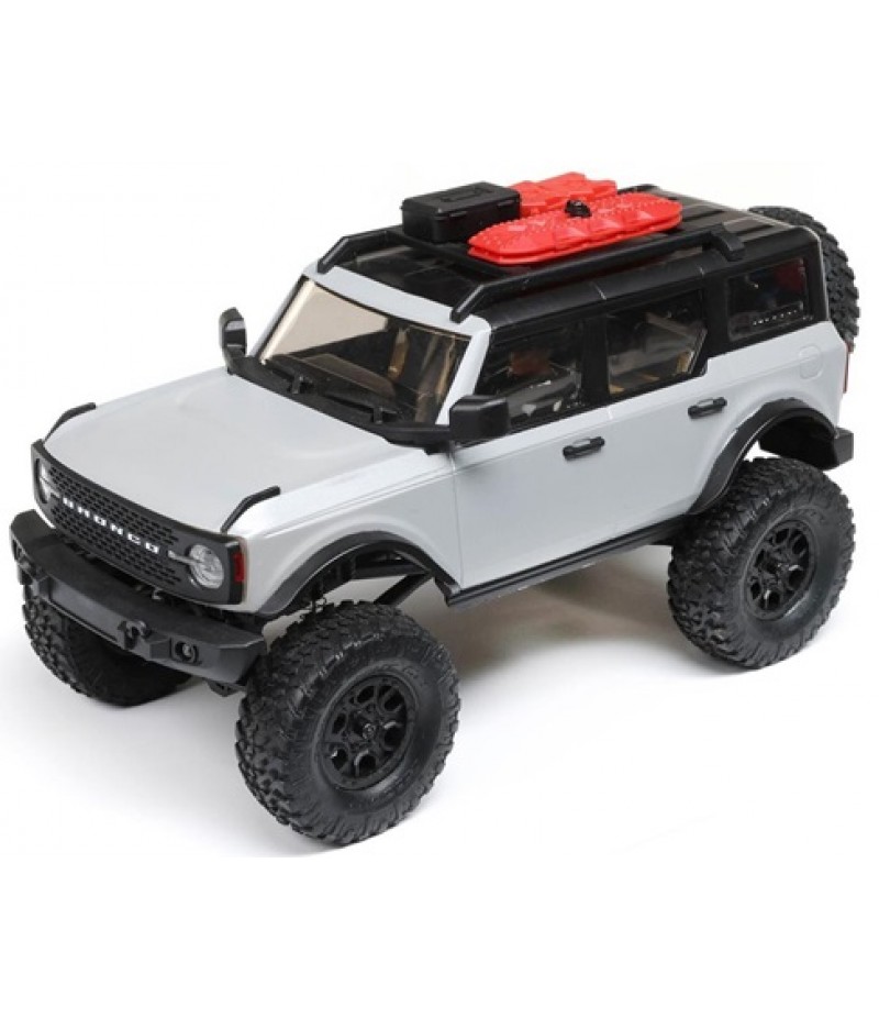 Axial SCX24 2021 Ford Bronco Hard Body 1/24 4WD RTR Scale Mini Crawler (Grey) w/2.4GHz Radio