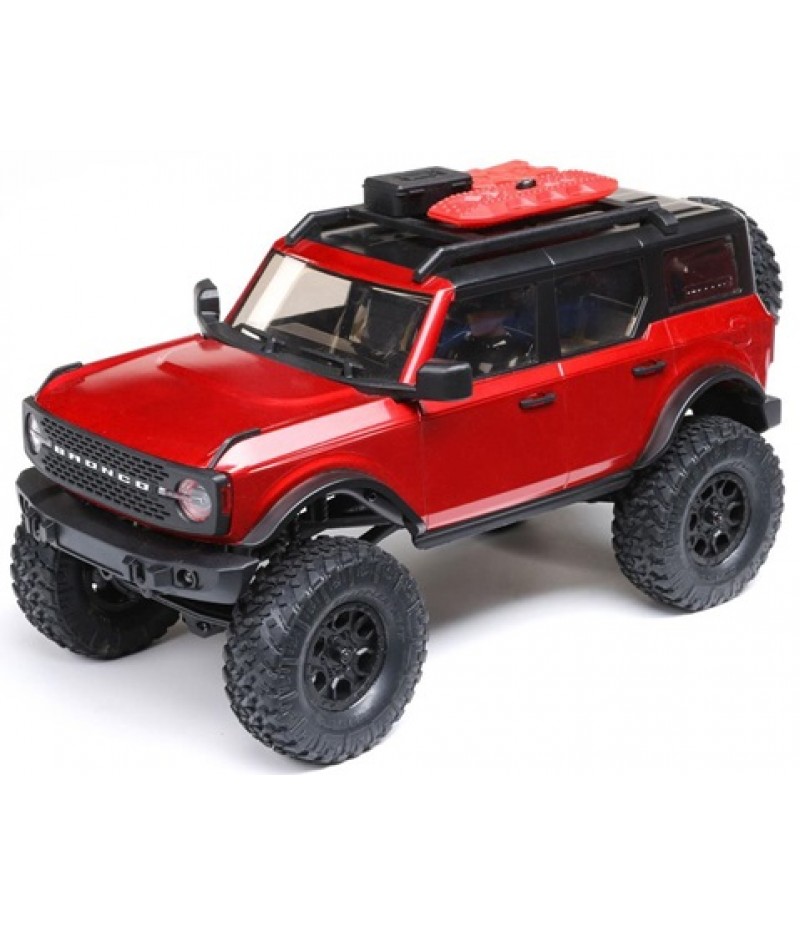 Axial SCX24 2021 Ford Bronco Hard Body 1/24 4WD RTR Scale Mini Crawler (Red) w/2.4GHz Radio