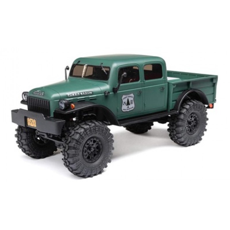 Axial SCX24 40's 4 Door Dodge Power Wagon 1/24 4WD RTR Scale Mini Crawler (Green) w/2.4GHz Radio