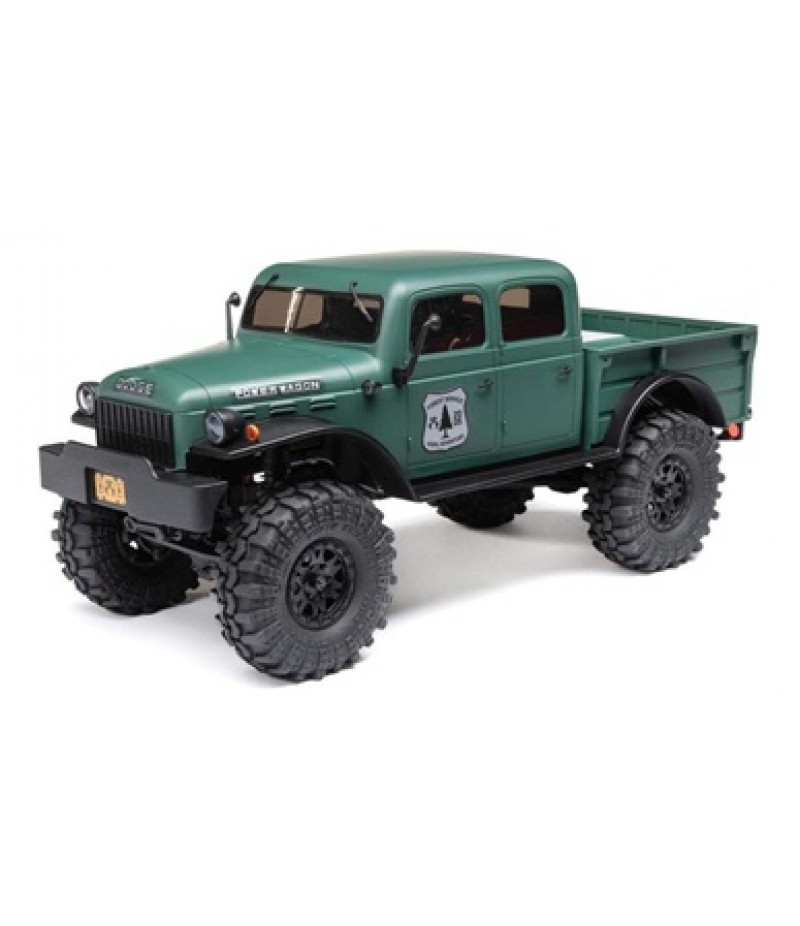 Axial SCX24 40's 4 Door Dodge Power Wagon 1/24 4WD RTR Scale Mini Crawler (Green) w/2.4GHz Radio